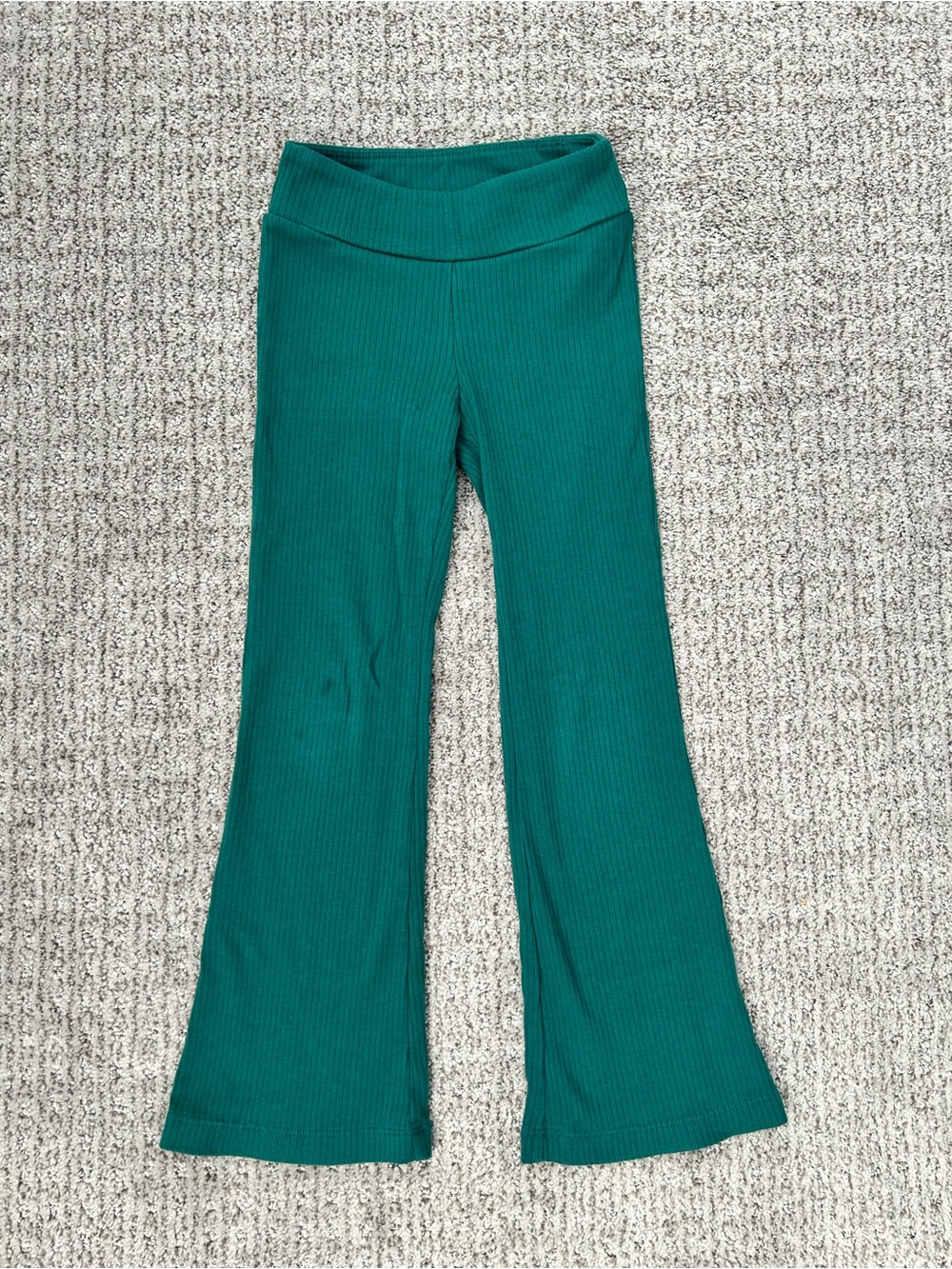 Cat & Jack Ribbed Flare Leggings - Teal